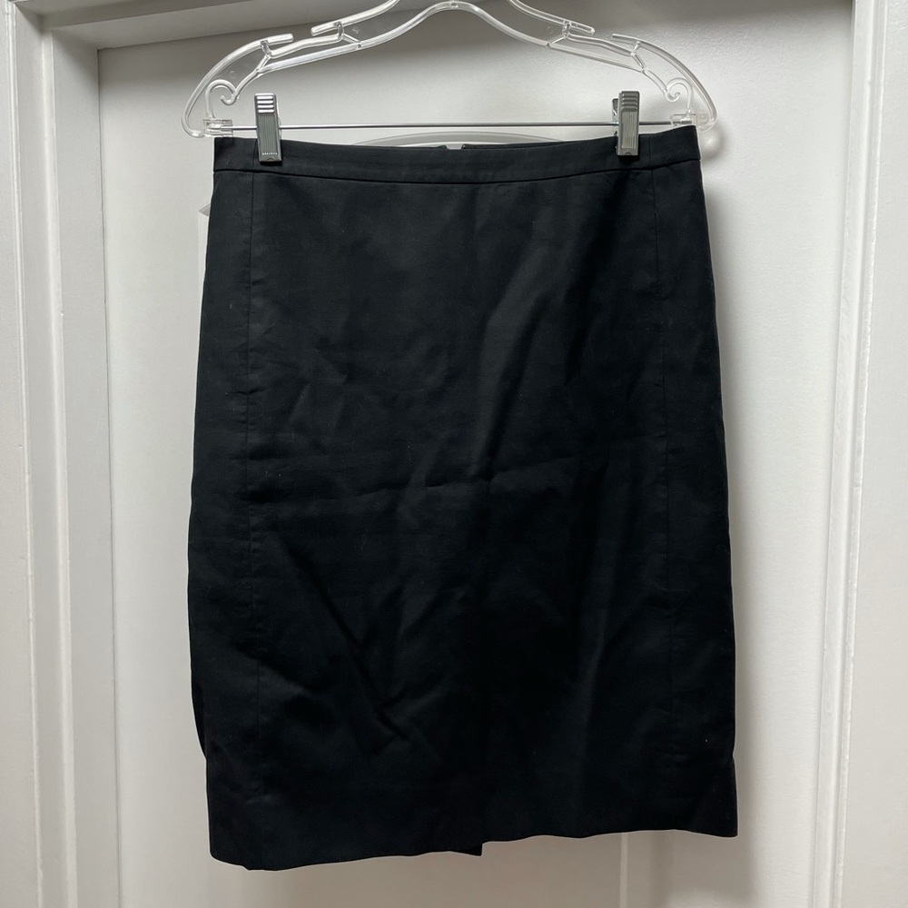 J crew black skirt